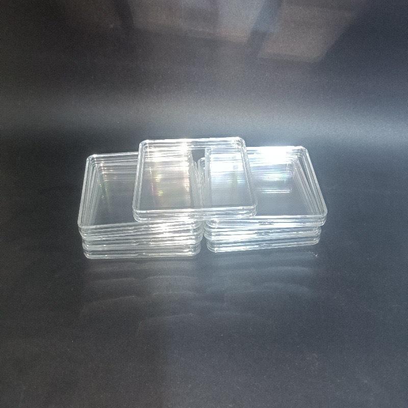 Przezroczyste Pudełko Ekspozycyjne Wielorozmiarowe na Cyrkonie do Zdobienia Paznokci, Sztabki Złota i Srebrne Monety