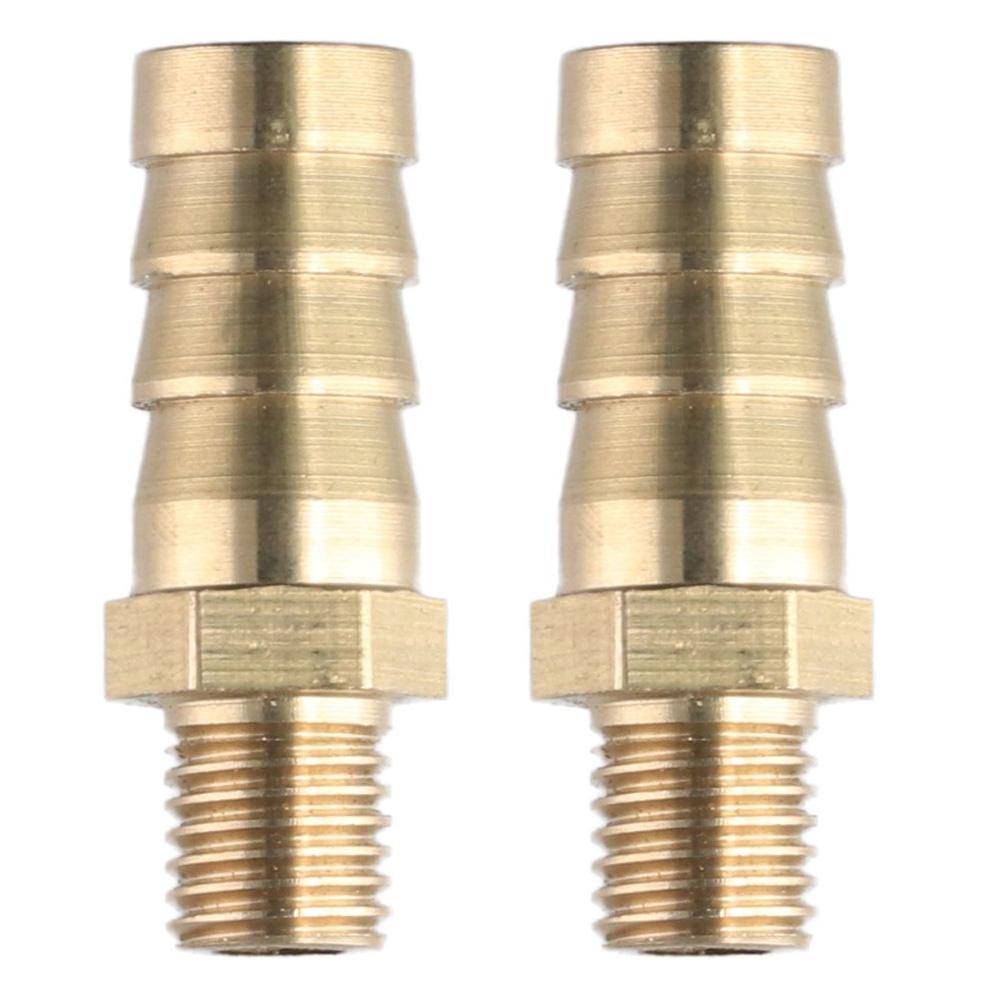 

2PCS Brass Barbed Hose Fittings Metric Mini Fitting Connector M8 M10 M12 M14 Male To Barb Air, Water, Fuel, Oil and Inert Gases