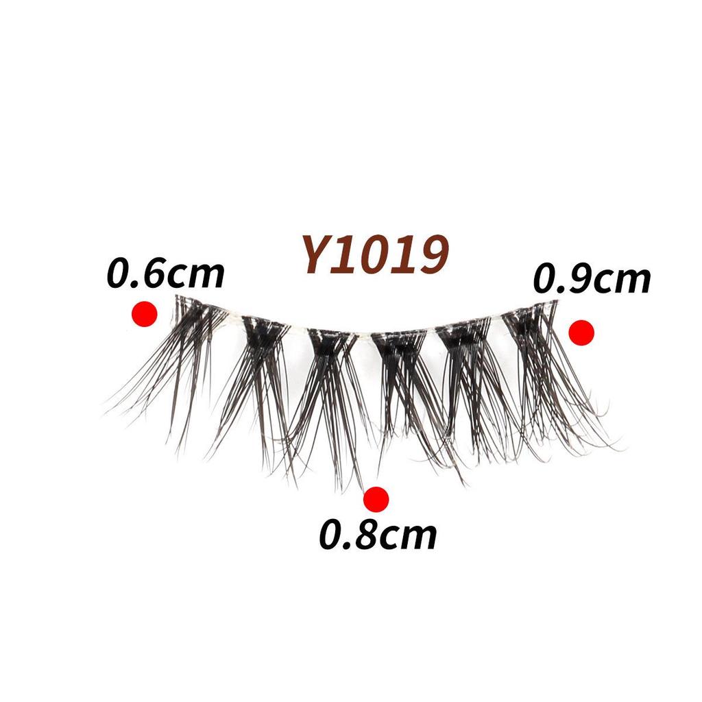 10 Pairs Transparent Band Half Eye Cat Eye False Eyelashes - 3D Layered, Natural, Thickening & Lengthening