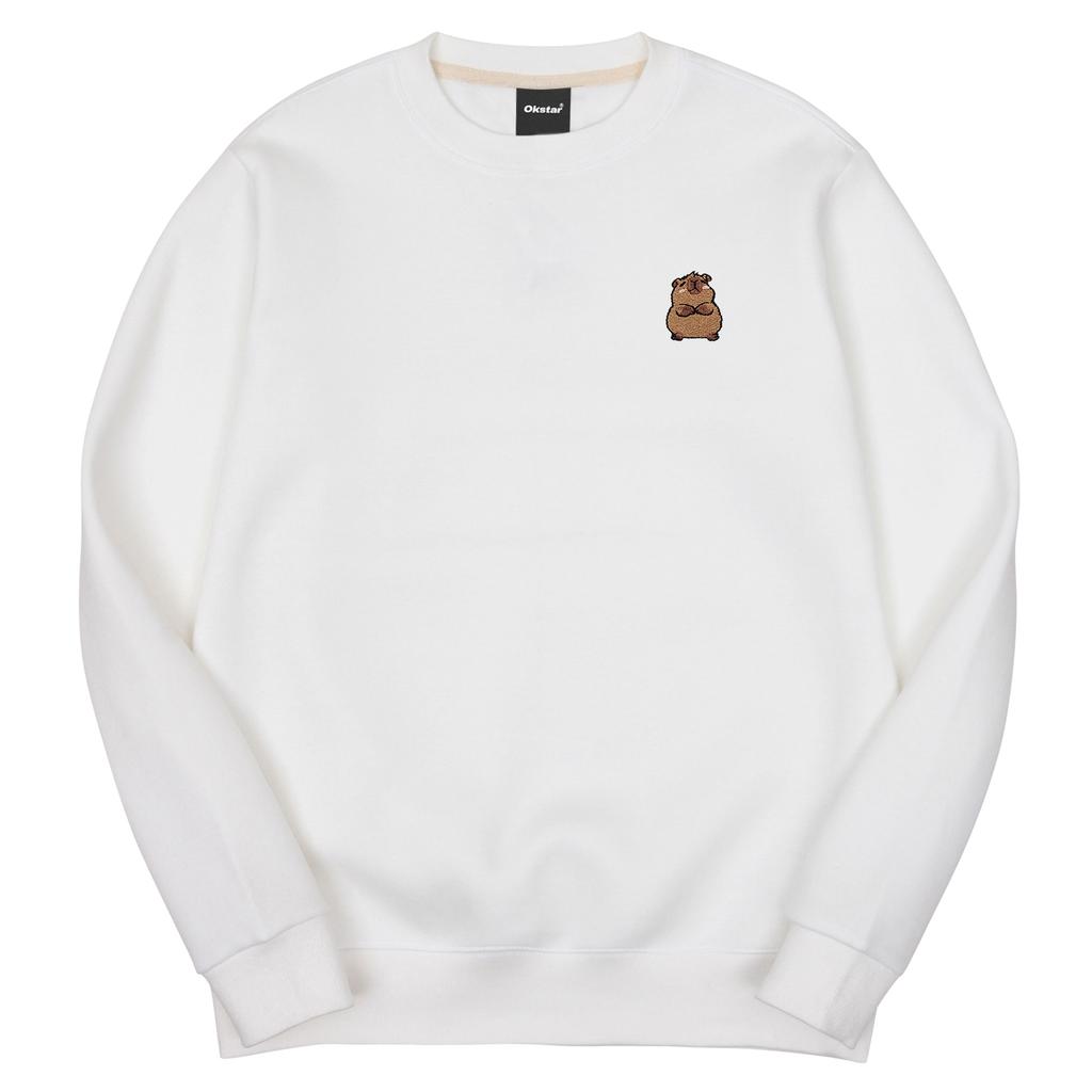 OKSTAR Capybara Embroidered Double-Sided Sweatshirt (Type D)