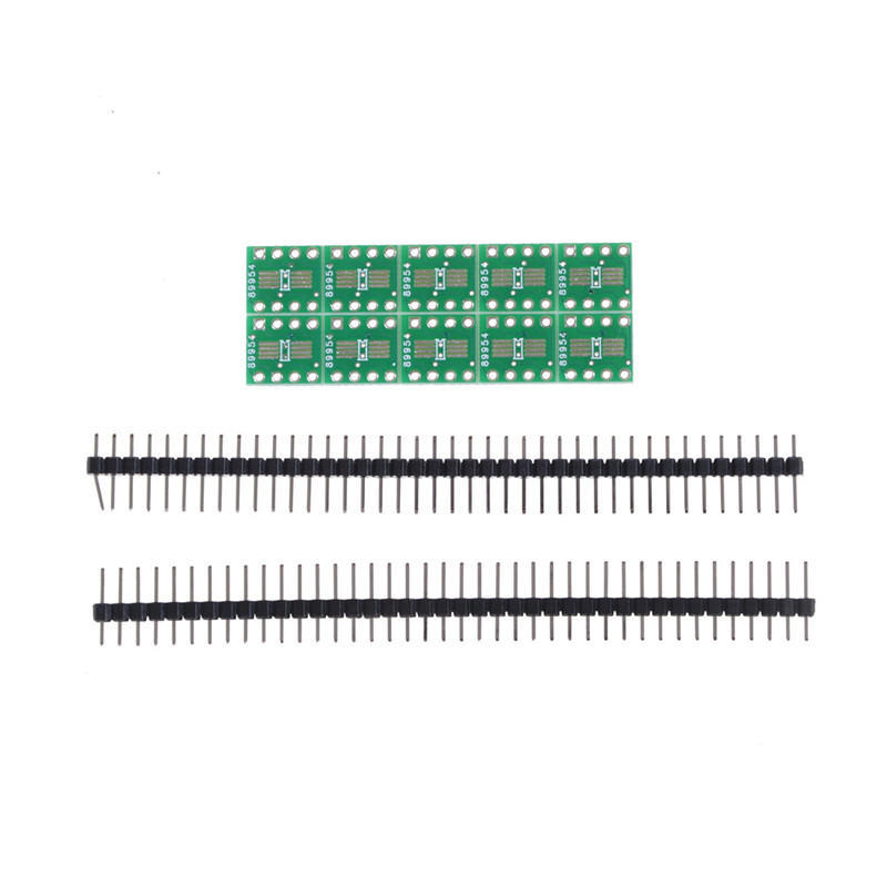 10Pcs Sop8 So8 Soic8 Tssop8 To Dip8 Adapter To Dip + Pin Header