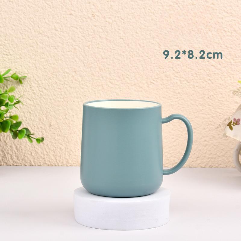 

Nordic Morandi Color Plastic Toothbrush Cup Double Layer Bathroom Storage 380ml 380ml синій