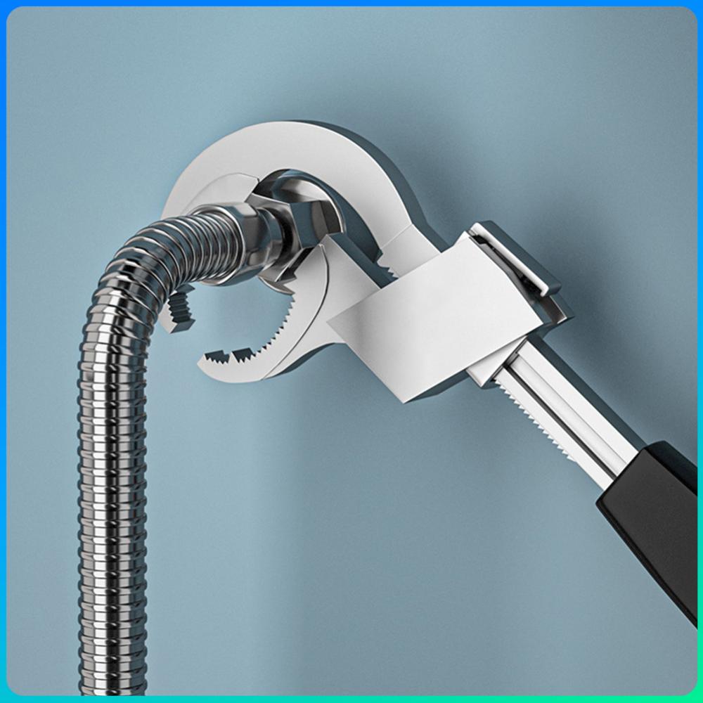 

Universal Wrench Aluminum Alloy Arc Toothed Wrench Multifunctional Filter Loosening Spanner Non-Slip Faucet Repair Tools China Mainland