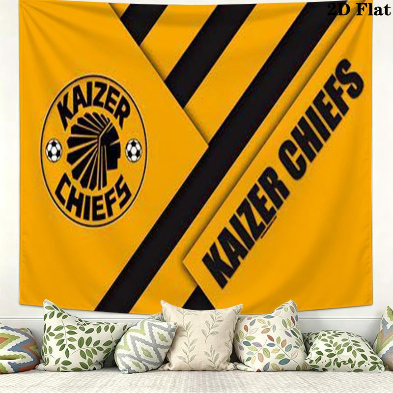 Kaizer Chiefs Wall Tapestry Aesthetic Wall Hanging Printed Fabric Blanket Decorative Tapestries for Bedroom Living Room Home Decor