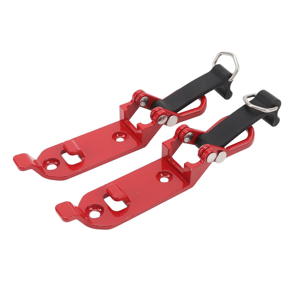 2 Pcs Roof Rack Shovel Holder Heavy Duty Metal Rubber Clamp Mounting Kit for Car Truck Garage Red
