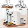 Napkin Holder Rotatable Napkin Dispenser Multifunctional Decorative Napkin Holder for Table for Kitchen Dining Table Coffee Bar