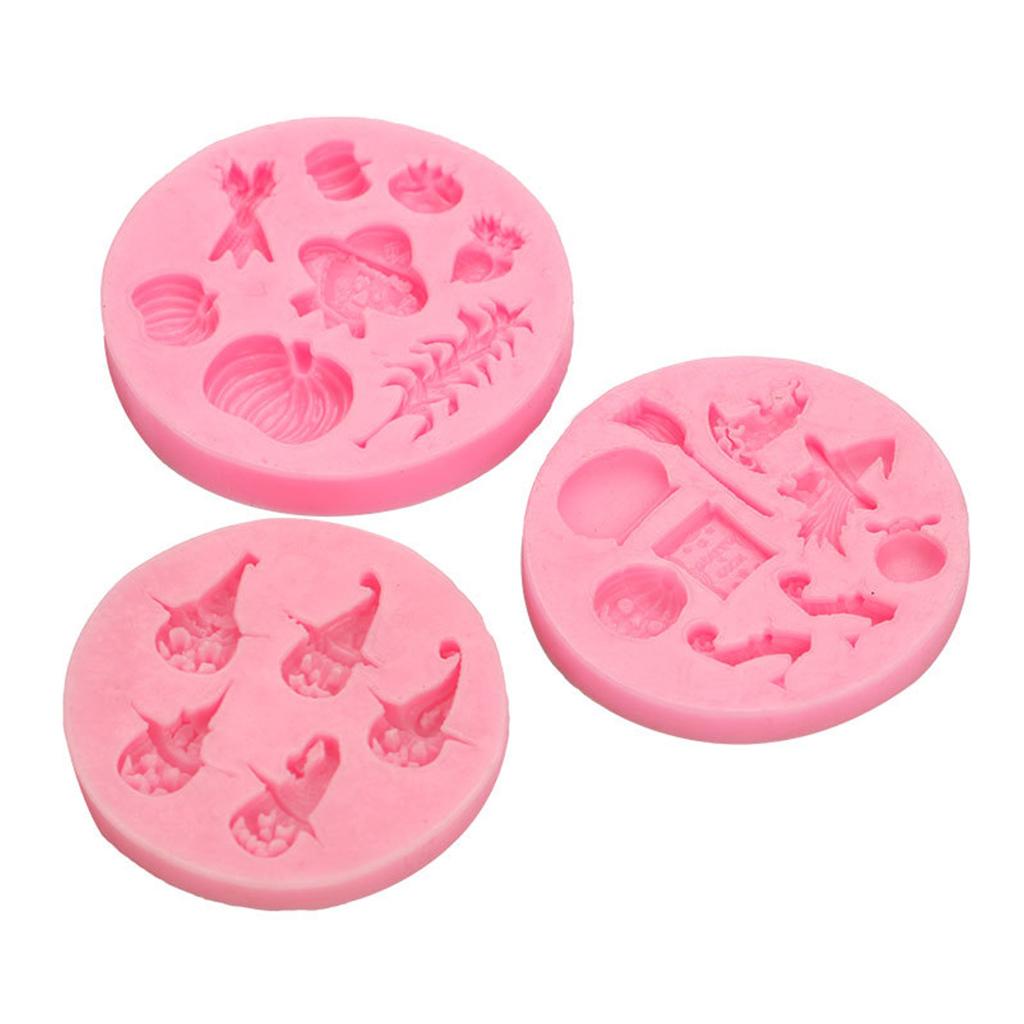 Silicone Halloween Styles Shape Moulds for Halloween Festival Fondants Cake Mold