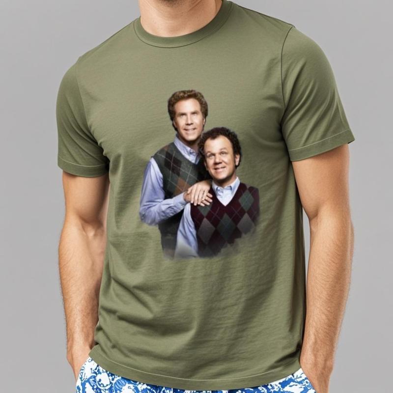 Man T-shirt O-neck T-Shirts Step Brothers T-Shirt Graphics T-Shirt Sports Fan T-shirts Male Tops T-Shirts For Men Rock T-shirt