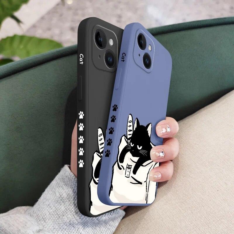 Mode Animation Telefon für Iphone Plus X 11 6 13 Mini 14 7 6 s XR XS 12 Pro 8 Max TPU Silikon Fall Abdeckung
