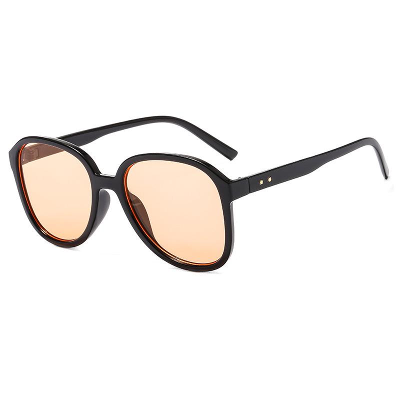 19 The Same Sunglasses Women'S Jelly Sunglasses Wu Jinyan Airport Street Shot Glasses Frame Color Film Tide