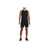 Under Armour Solid Color Crew Neck Sleeveless Vest Men Tops Black 1378990-001