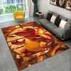 Cartoon Charizard Pokemon Non-Slip Area Rug for Living Room,Bedroom,Playroom,Soft Carpet Floor Mat Home Decor Rug Kids Room