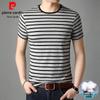 Men's Striped Round Neck Short Sleeve T-shirt