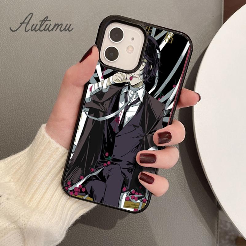 Bungou Stray Dogs Etui na telefon dla iPhone 11 12 13 14 Pro Max mini X XR XS SE 2020 6S 7 8 Plus Samsung Galaxy S21 S22 Pokrowiec skorupa