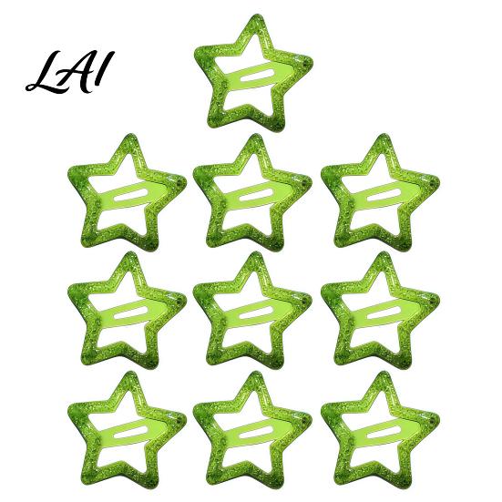 Decorative Hair Jewelry for Women Cute Star Clips Girls Glitter Metal Snap Barrettes Charming Accessories Gifts Bangs Braids And Hairstyles,