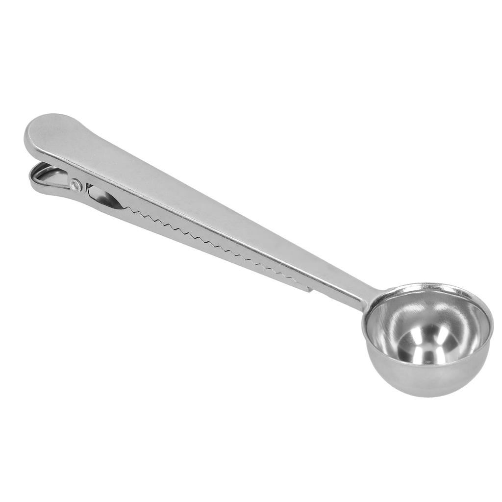 Stainless Steel Scoop Measuring Spoon with Sealing Clip for Tea Coffee Milk Powder