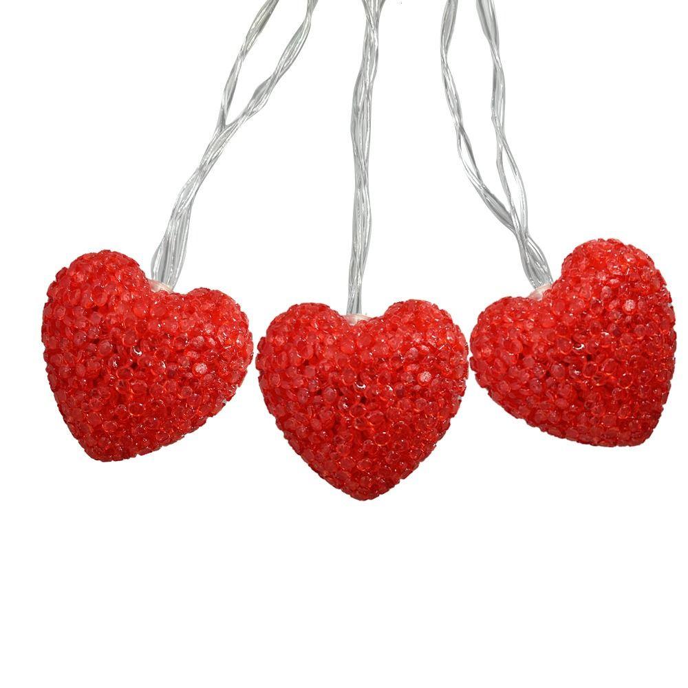 USB Port Heart Curtain Fairy Light Creative Beautiful Valentine Day LED String Lights Red Pink Love LED Atmosphere Light