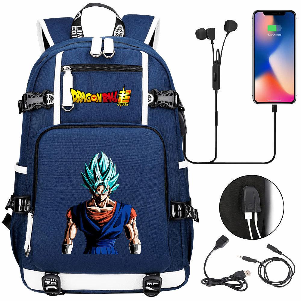 Riman Dragon Ball Wukong USB Teen Student School Bag Men's and Women's Leisure Large Capacity Travel Backpack