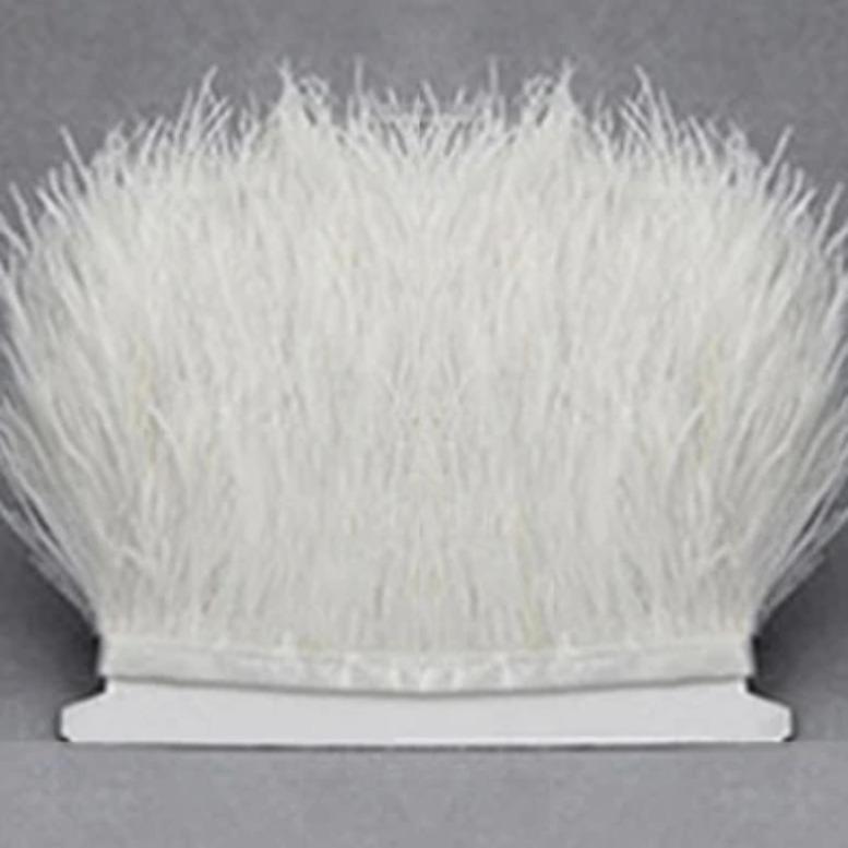 Feather1 meter Multicolor Real Ostrich feather Trims Ribbon 8-10cm White Ostrich Plumas Fringe For Costume DIY Craft Decoration Sewing