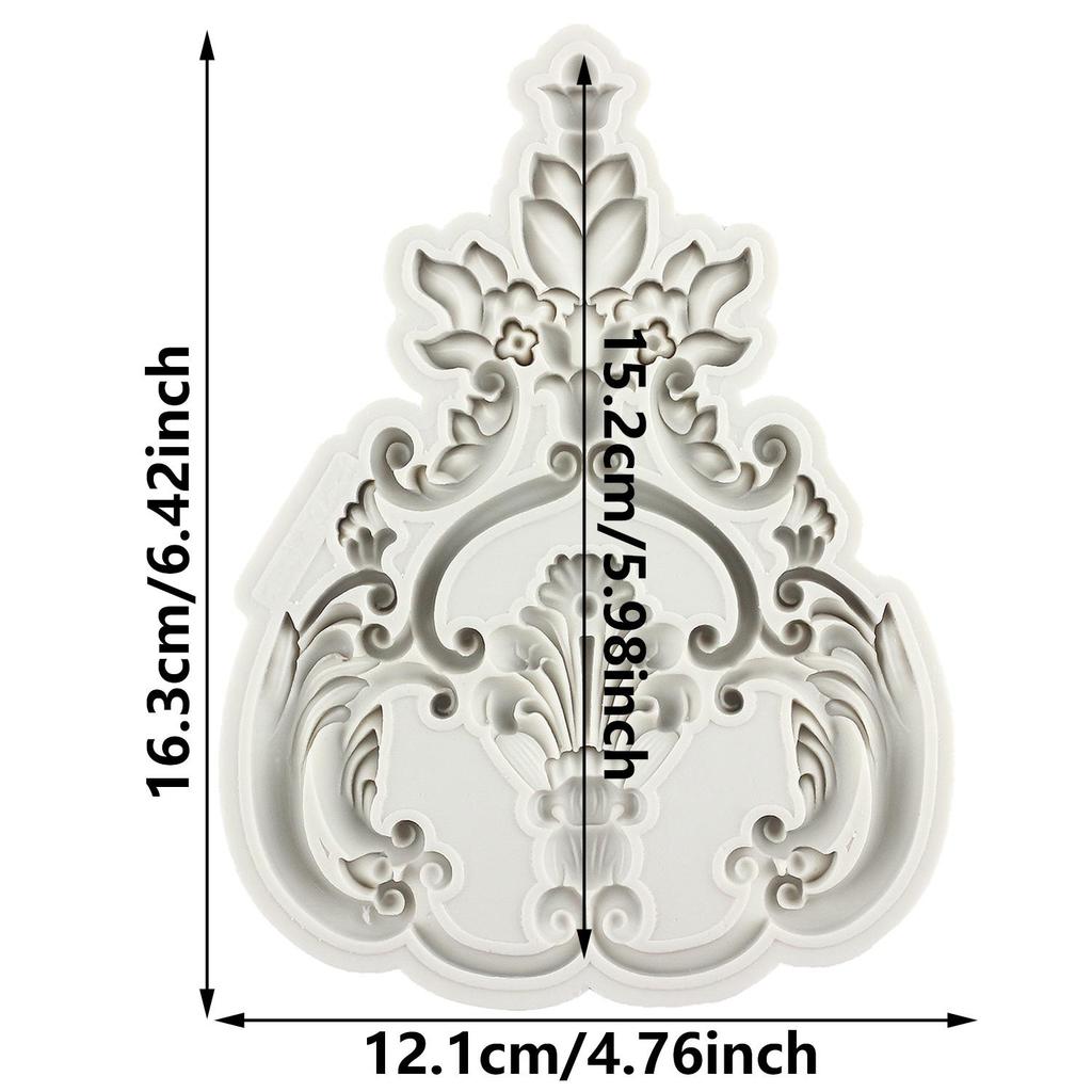 Baroque Silicone Mold Curlicues Scroll Lace Fondant Molds Cake Decorating Tools Cupcake Topper Candy Sugar Craft Gum Paste Polymer Clay