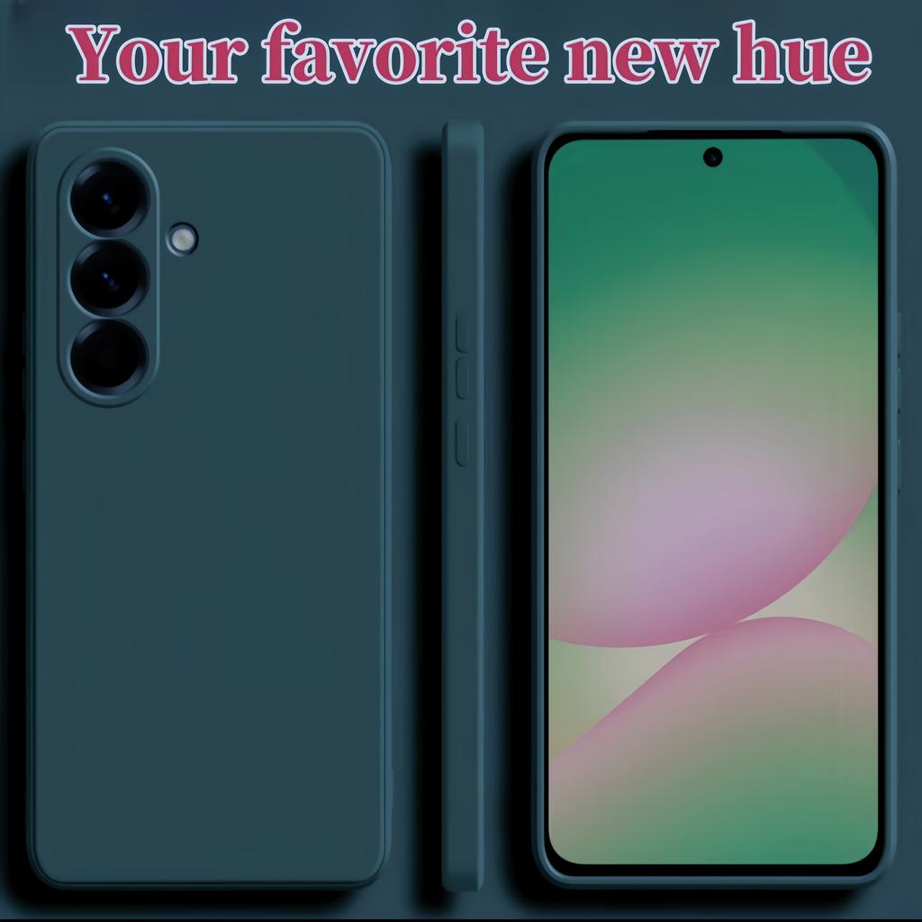 Fashion Solid Colour Shockproof Protective Liquid Silicone Phone Case For Samsung Galaxy A17/A56/A36/A16/A55/A15