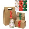90pcs Christmas Happy Sealing Sticker -DIY Craft Gift Wrapping, Party Home Decor and Card Making, Christmas Adhesive Letter