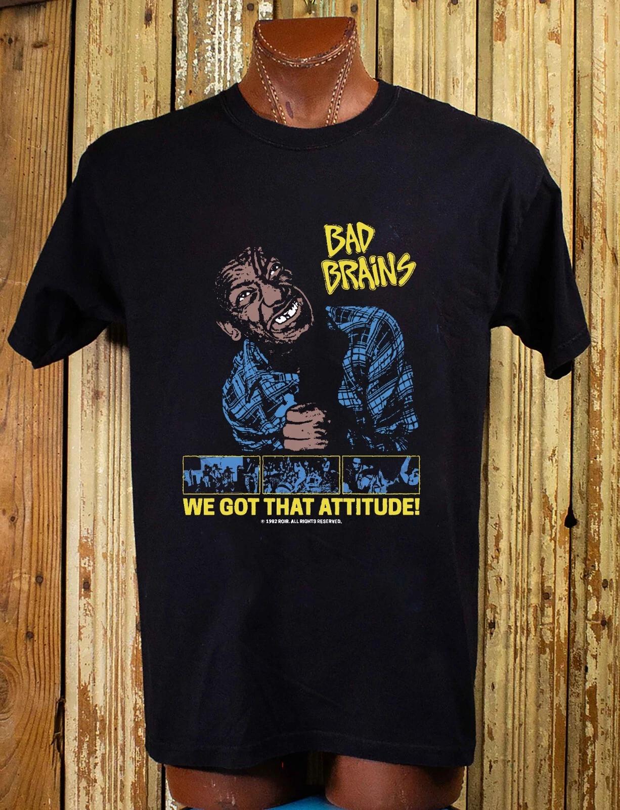 Bad Brains We Got Attitude 1982 Cotton T -Shirt XL S