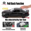 TOKAXI 1/36 Scale BMW M4 Diecast Miniature Car with Pull-Back Driving Function, Black, Birthday/Christmas Gift for Boys and Girls