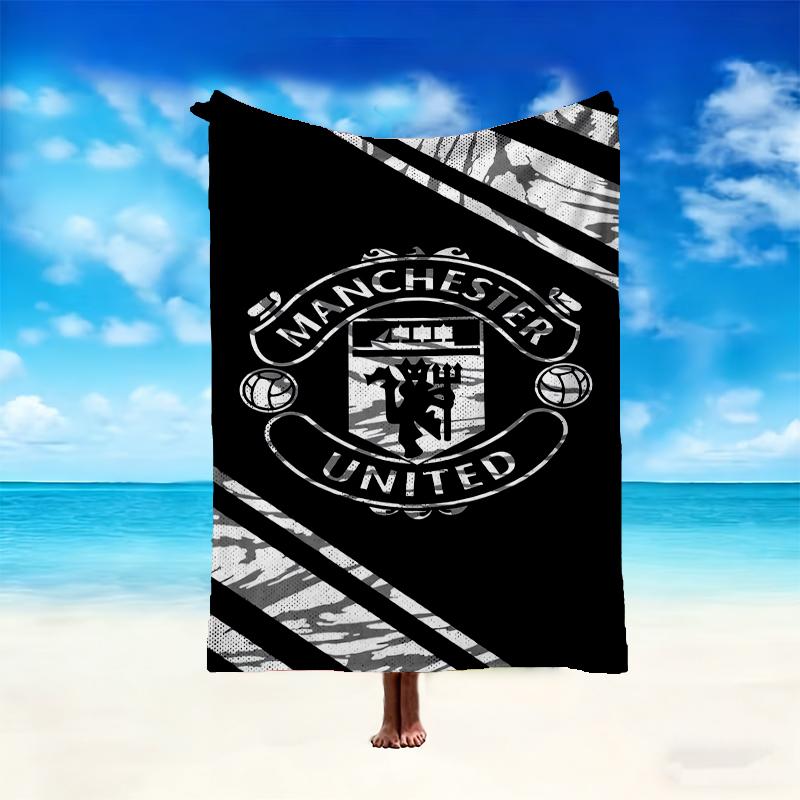 Manchester United Manchester City Pattern Blanket, Cozy Blanket for All-Season Comfort on Sofas, Beds, Office, Car, Camping and Travel