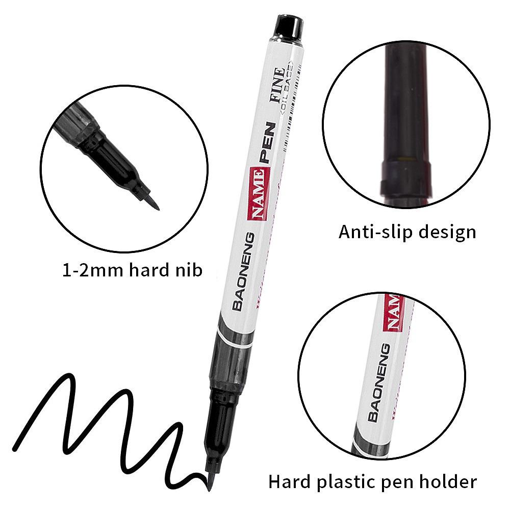 Baoneng 1.0mm Non-Erasable Oil-Based Fine Line Marker Pen