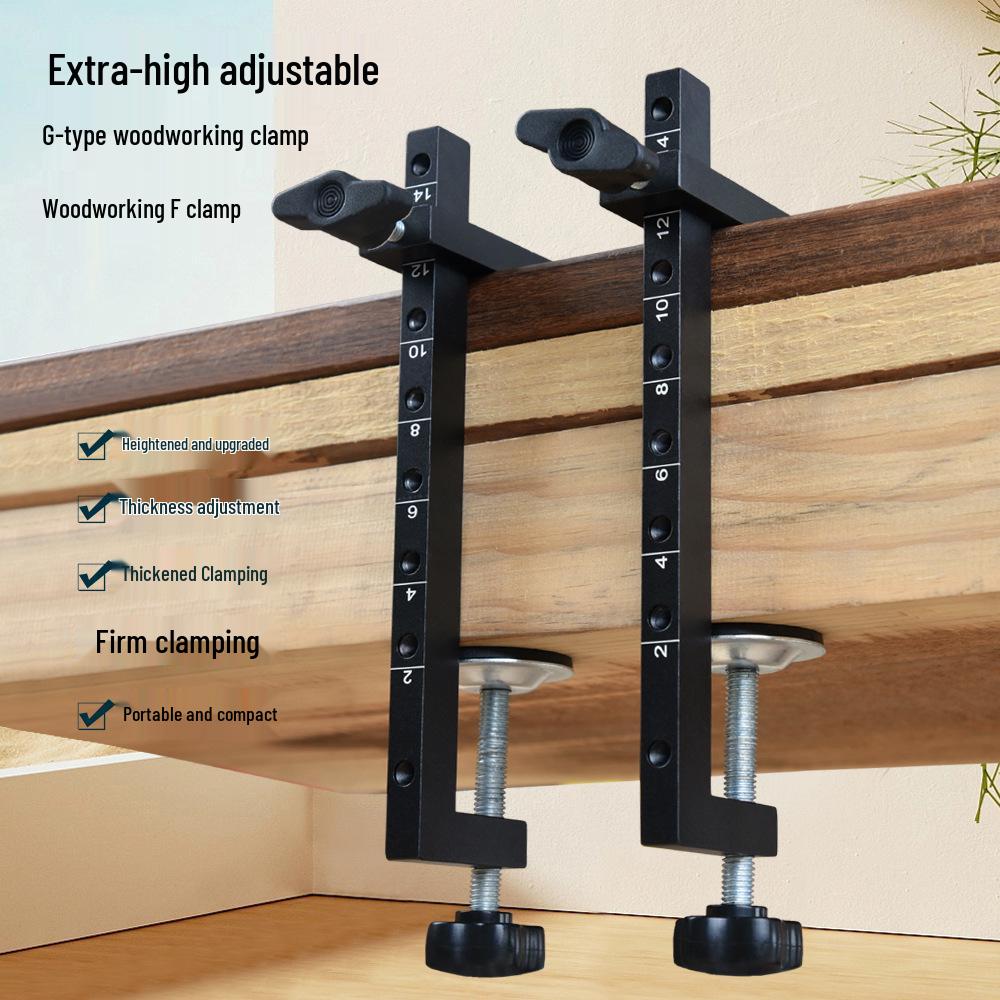 Enhanced Adjustable G-Clamp for Woodworking: Extended, Heavy-Duty Iron C-Clamp G-Clamp