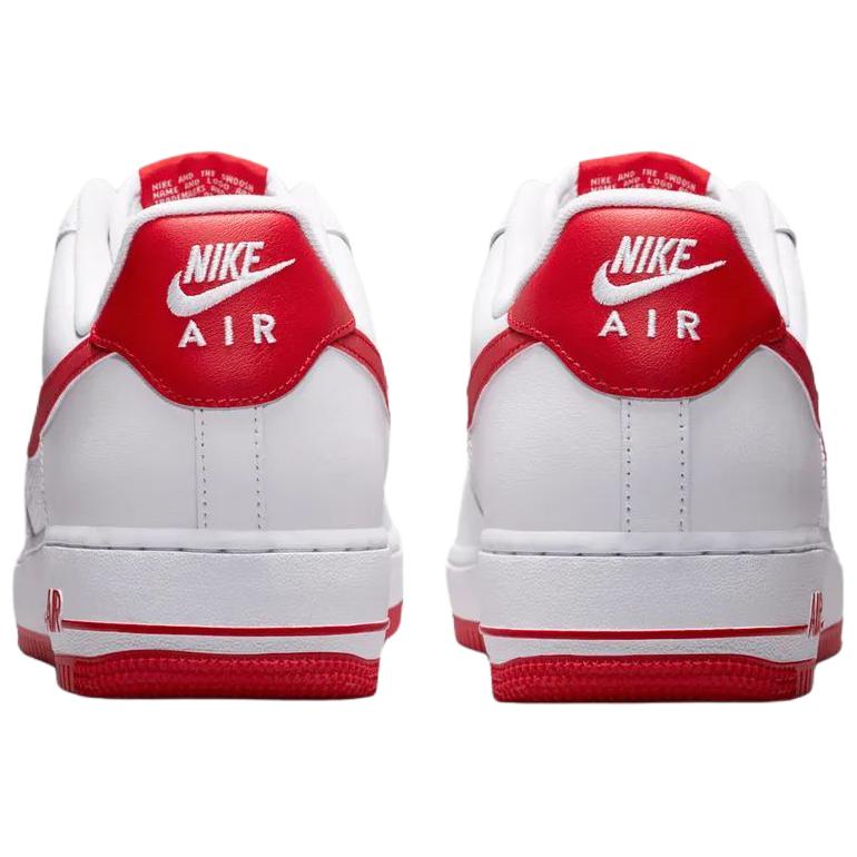 Nike Air Force 1 07 Lv8 Bequeme Passform Low-Top Sneaker Unisex-Sneaker Weiß Rot IR0952-101