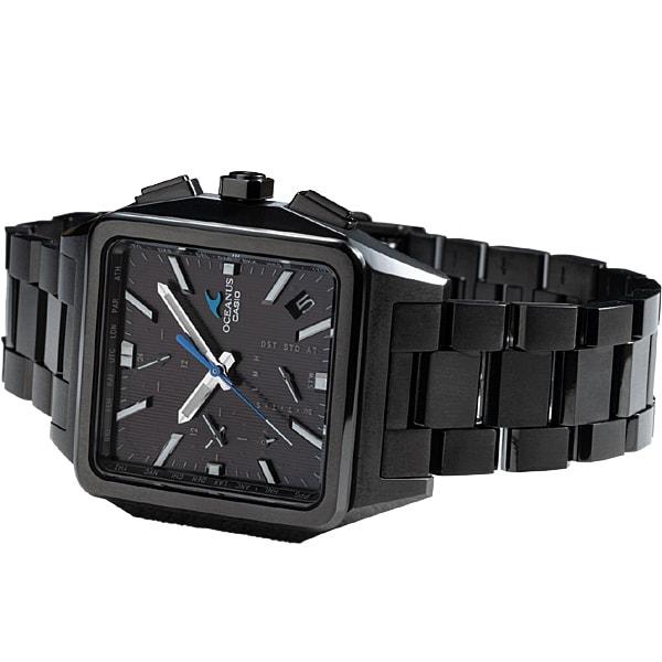 Casio Pánské čtvercové hodinky OCEANUS OCW-T5000B-1AJF [OCEANUS CLASSIC LINE] černé titánové analogové