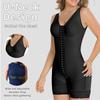Plus Size Hook-and-Eye Tummy Control Butt-Lifting Crotchless Bodysuit – Strong Compression Waist Trainer