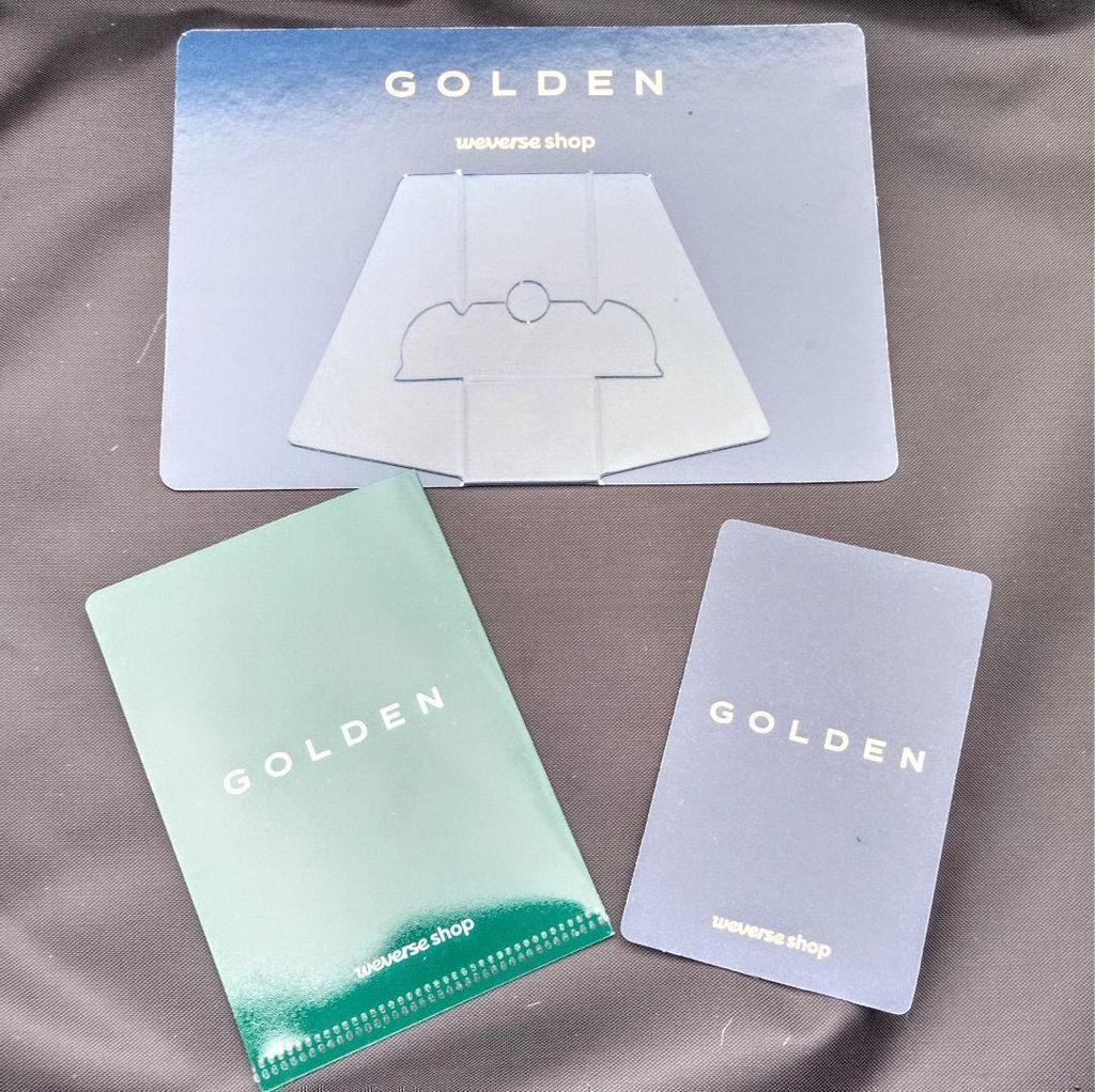 [USED] Jungkook GOLDEN Trading Card Original Bonus Early Bird BTS JK Anonymous