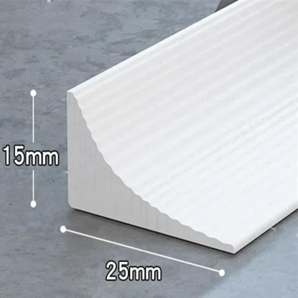 1PC 1/2m Silicone Water Barrier Bathroom Water Stopper Kitchen Countertop Bendable Retaining Strip Dry And Wet Separation