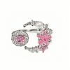 Niche Design Blue Love Zircon Fishtail Open Ring Light Luxury High Sense Pink Star Crescent Ring Woman