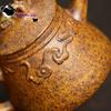 Yixing purple clay teapot raw ore keel gold sand Ruyi dragon ladle teapot Kung Fu Chinese tea set