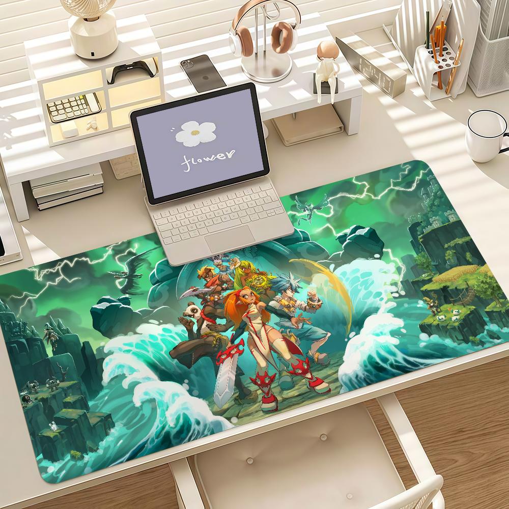 Video Game Wwakfu Mouse Pad Anti Slip Rubber Edge Locked Thickened Laptop Gaming Desk Mat