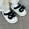 New thick-soled hole shoes hairball slippers women go out in summer, summer sandals to wear by the sea