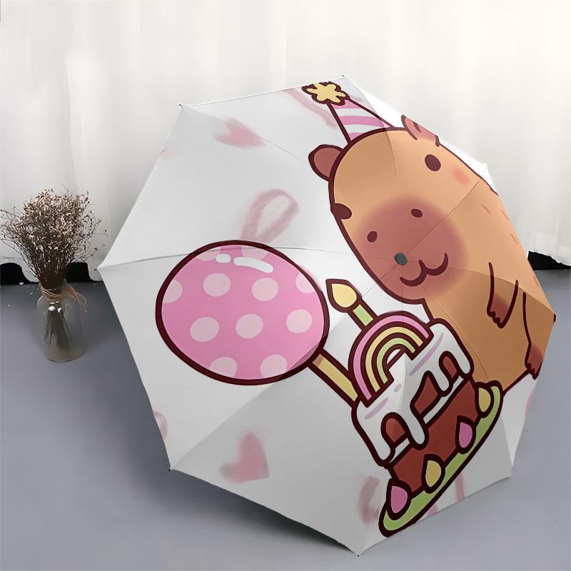 Birthday, Hamster Automatic Opening and Closing, 8 Rib Structure Portable Umbrella, Suitable for Men and Women In All Seasons  Perfect Gift