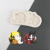 Cartoon Halloween Fondant Chocolate Mold Cake Decorating Tools Skull Bat Tombstone Baking Silicone Mold Easy to Clean