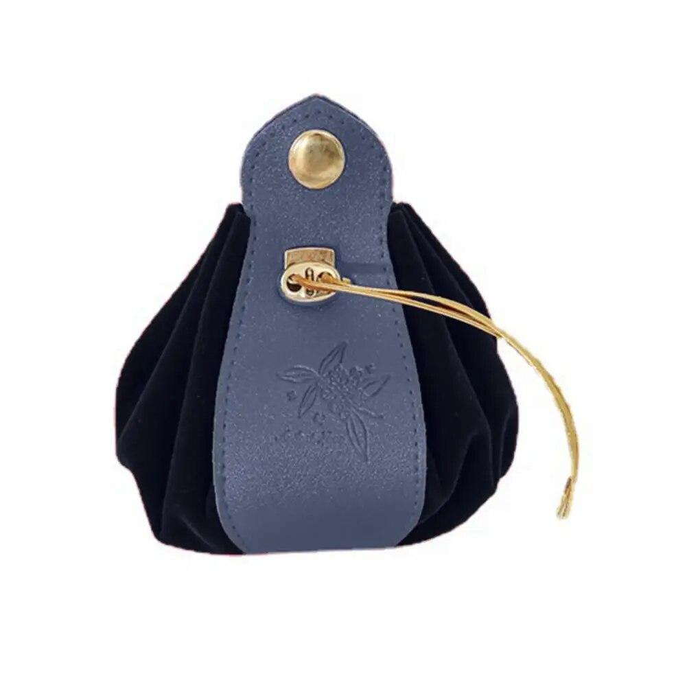 Gift Bag Drawstring Flannelette Texture Buckle Closure Portable Decor Gift Giving Widely Used Faux Leather Party Candy Pouch Wed