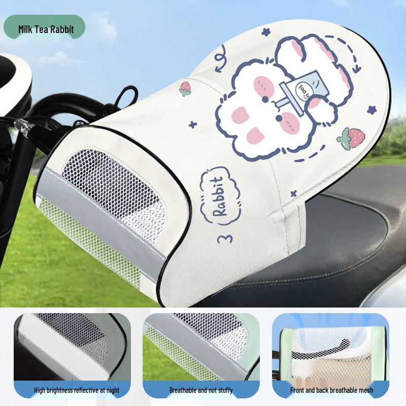 Waterproof Electric Scooter Sunshade Gloves: UV-Protection Handlebar Covers for Summer