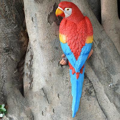 Figur Papagei Form Tisch Top Ornamente Harz Baum Hängen Tier Skulptur
