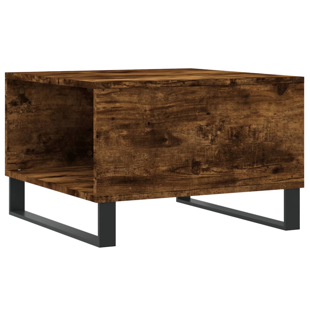 Coffee Table Smoked Oak 55x55x36.5 cm Particleboard
