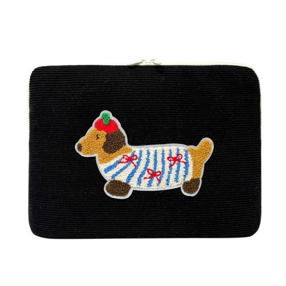 Sweet Tablet Sleeve Bag Cartoon Dog Girl Computer Bag Laptop Sleeve Bag  File Package