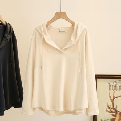 Pulls Grande Taille Femme Couleur Unie Printemps Sweat-shirts à Capuche Automne Sweats à Capuche Oversize Amples Hauts Décontractés