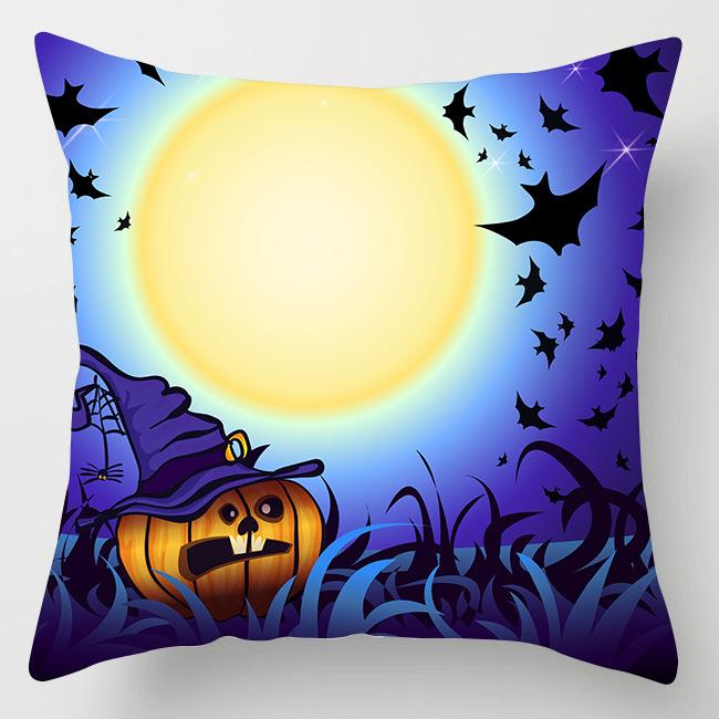 Nový Halloweenský povlak na polštář s dýní Domácí dekorace Povlak na polštář