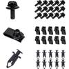 35PCS Car Engine Cover Clips Fasteners,Screw & Bolt Assortment Sets For Splash Shield Bumper Guard Under Cars,Car Push Retainer Clips Compatible With